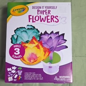 Crayola Design It Yourself Paper Flowers Craft Set